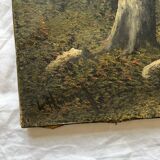 Oil painting on canvas 19th century