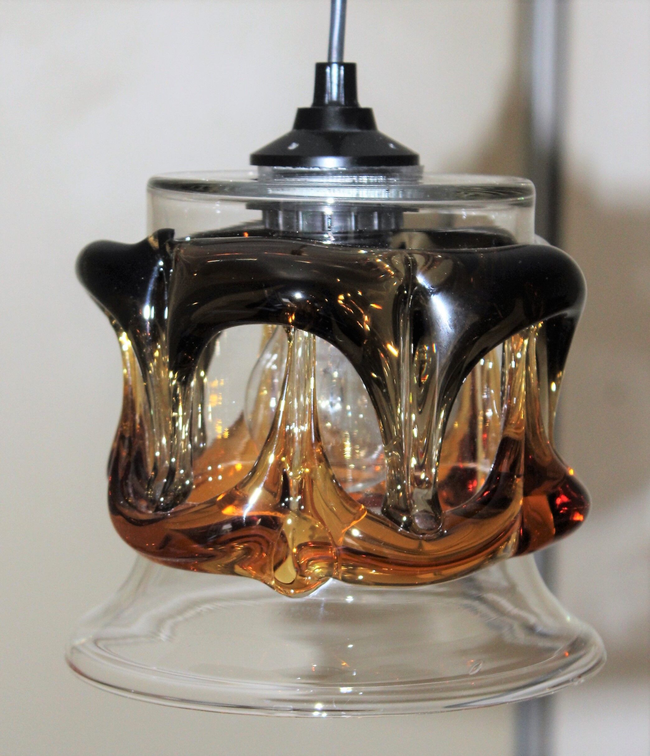Hanging lamp glass from murano
