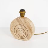 1970's original vintage travertin Table Lamp