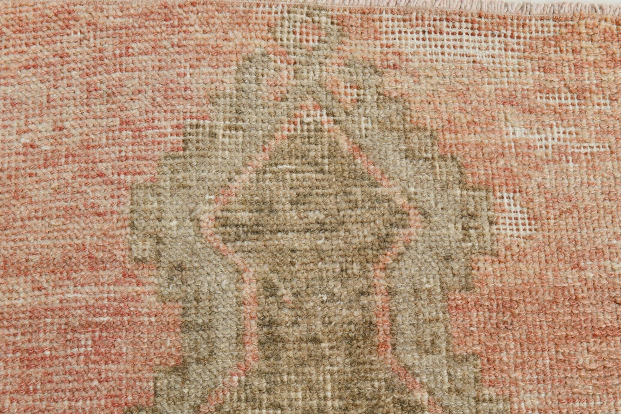 Wool Vintgae Runner Rug, Mid-Century Textile Runner Rug, 86x367 Cm