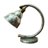 Modernist office lamp - patinated metal - ca 1950