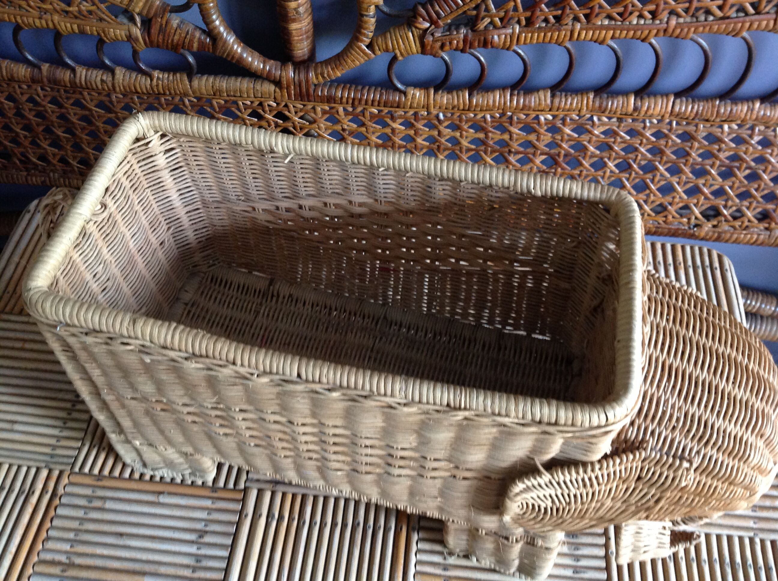 Vintage elephant basket