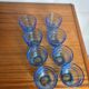 Lot de 8 verres arco france bleu