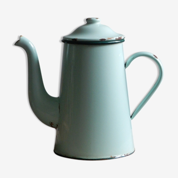 50s Mint Green Enamel Coffee Maker French cuisine