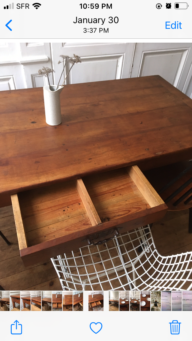 19th century farm table