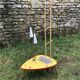 Table basse mosaïque céramique avec jardinière et luminaire 2 bras années 60