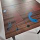 Table vintage en frêne, années 1960