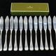 12 couteaux a poisson Christofle art deco modele america par luc lanel