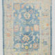 Tapis Oushak moderne bleu clair 6x8, 179x246cm
