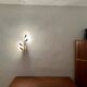 Floral Brass Wall Lamp by Rupert Nikoll