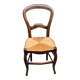 Louis Philippe solid wood and straw office chair