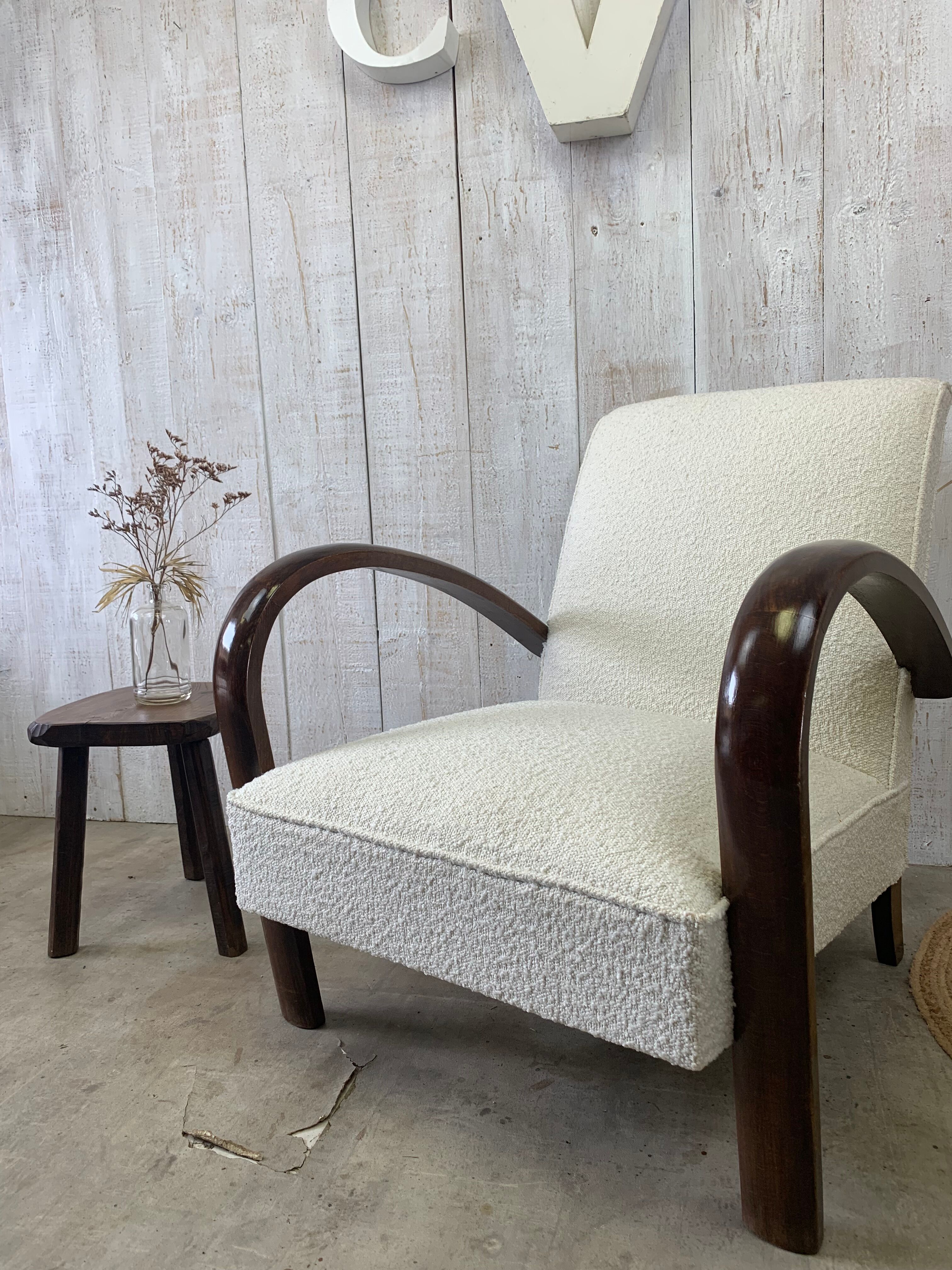 Fauteuil des années 50 restauré