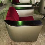 Set f 2 vintage club chairs and table