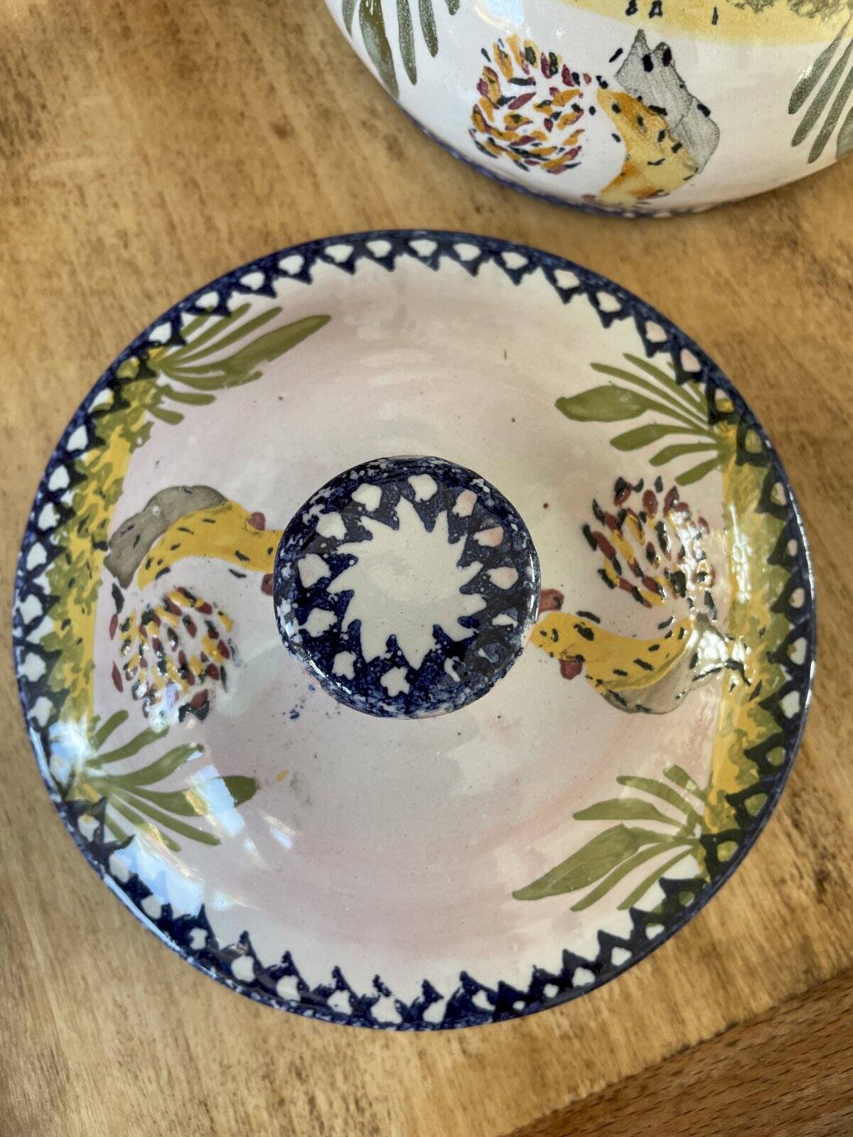 Antique terracotta and earthenware soup tureen