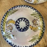 Soupière ancienne en terre cuite et faïence