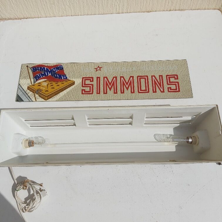 Simmons mattress light advertising sign