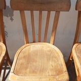4 old bistro chairs