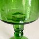 Vase en verre soufflé vert