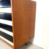 U460 sideboard with black/white drawers, Jiří Jiroutek