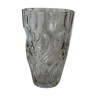 Vase verre blanc transparent