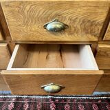 16 drawer counter in solid oak