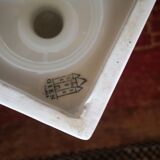 Medici vase in white earthenware Gien 1960s