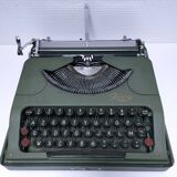 Rooy portable typewriter 1950s khaki metal
