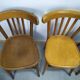 Lot de 4 chaise de bistrot en bois vintage