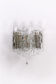 Crystal ice glass wall lamp design by J. T. Kalmar 1960