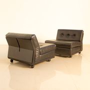 Set of 5 "Amanta" armchairs by Mario Bellini for C&B Italia 80's
