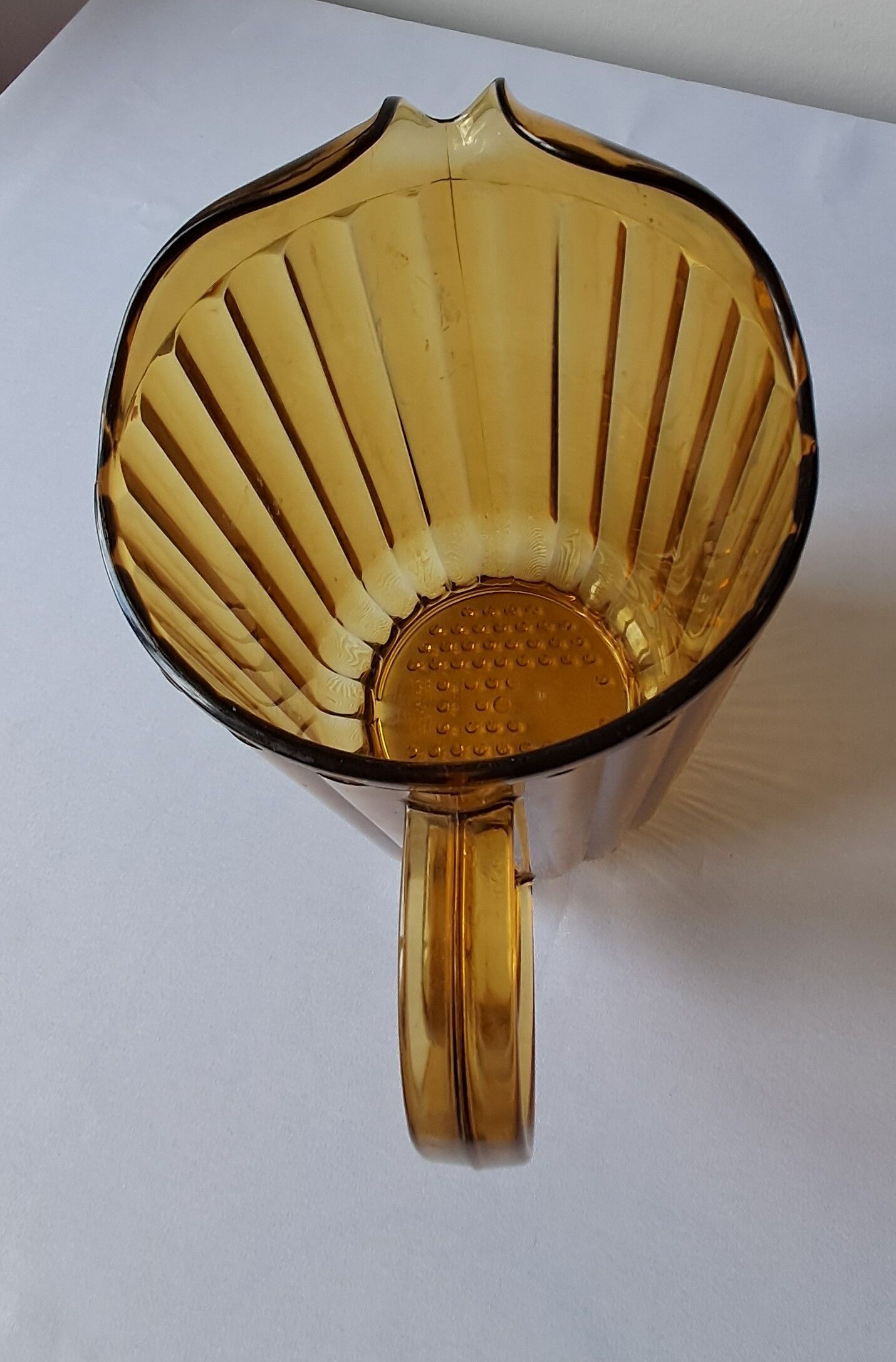 Amber polycarbonate jug. Vintage