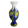 Large multicoloured blown glass vase – White, cobalt blue and green.
