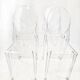 Lot de 4 chaises Ghost Victoria de Philippe Starck pour Kartell