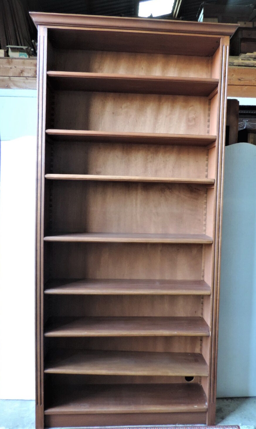 Open bookcase in vintage teak