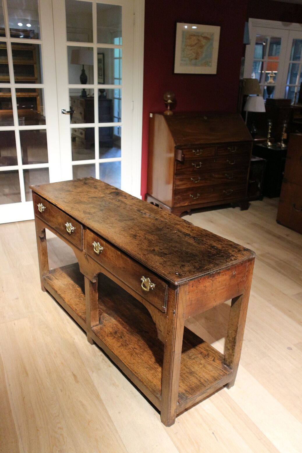 18th Century oak sidetable