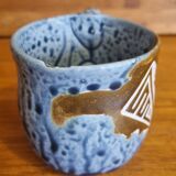 Polynesian ceramic mug Maohi pattern