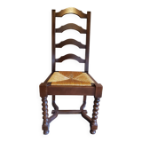 Set of 4 dining chairs Louis XIII style