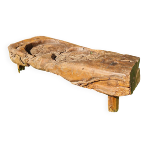 Table basse art brut