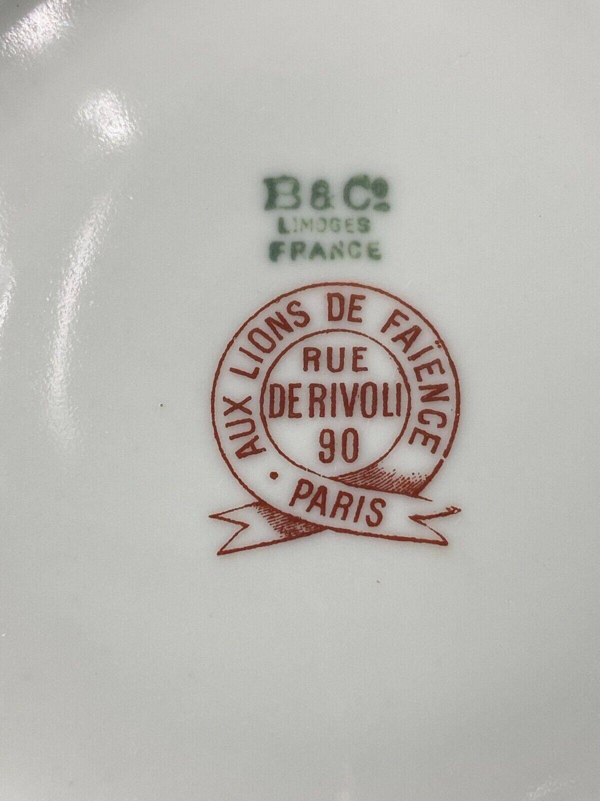 Limoges porcelain tea set Bernardaud Teapot sugar bowl milk pot cups