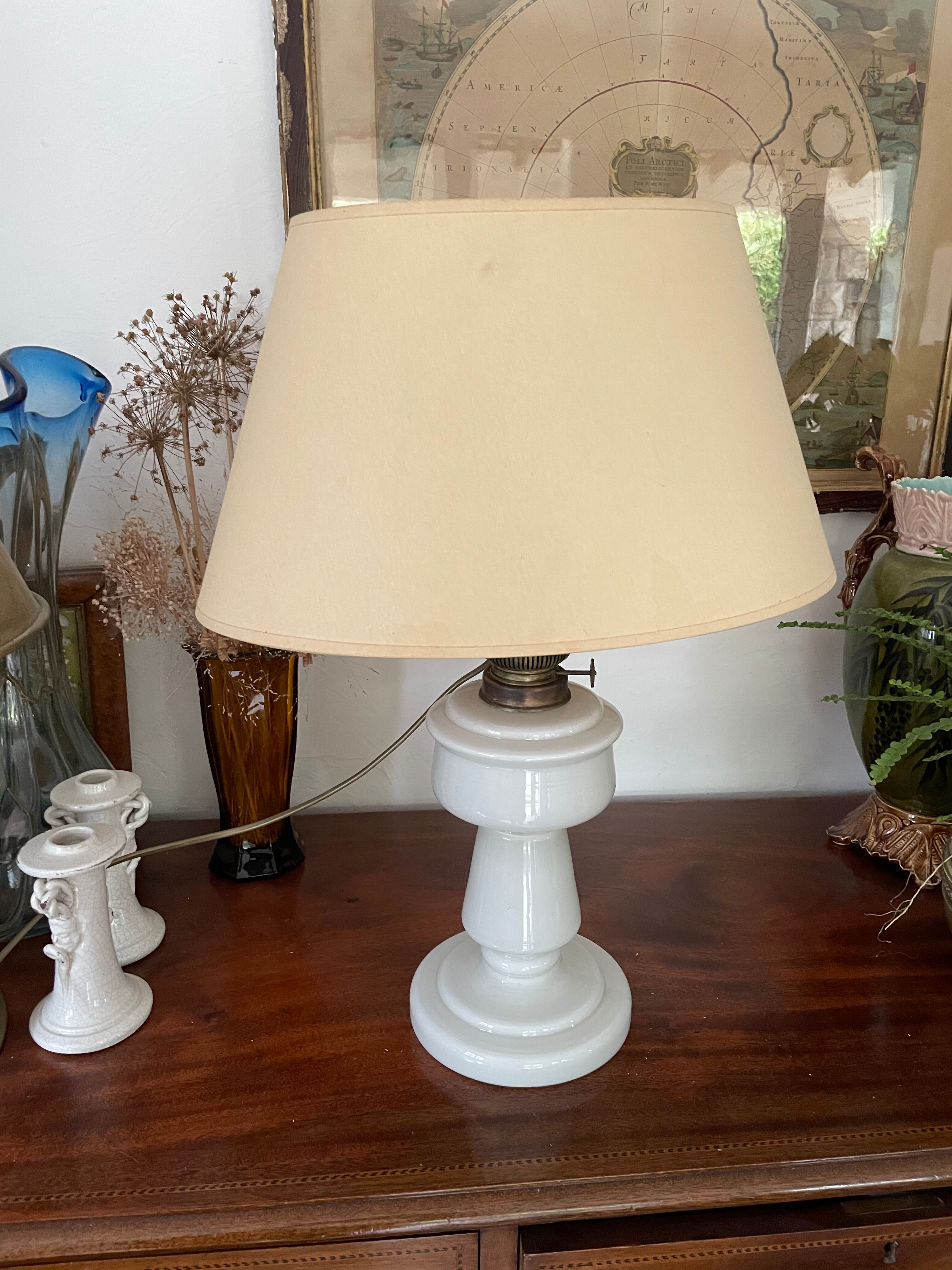 Opaline lamp circa 1900