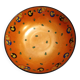 Orange Lacquered Porcelain Catchall by Royal Doulton, England