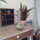 Old carafe bluish glass