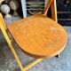Light wooden folding chair