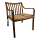 Fauteuil en bois restauré - assise en jute tressé