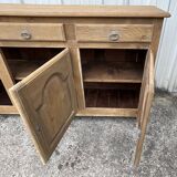 Solid Oak Sideboard Mid 20th Century