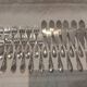 12 fish cutlery sets 24p silver metal decor ribbons rocaille