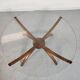 Table basse scandinave en bois et verre , années 60