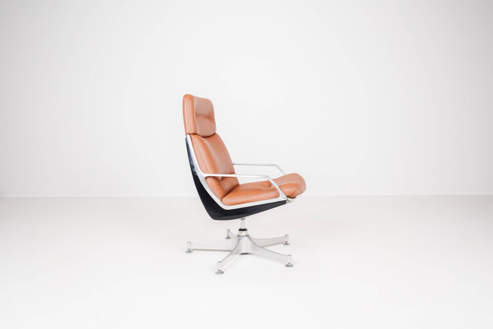 4 High Commander Office Chairs by Jorge Zalszupin - Brazil - 1980s