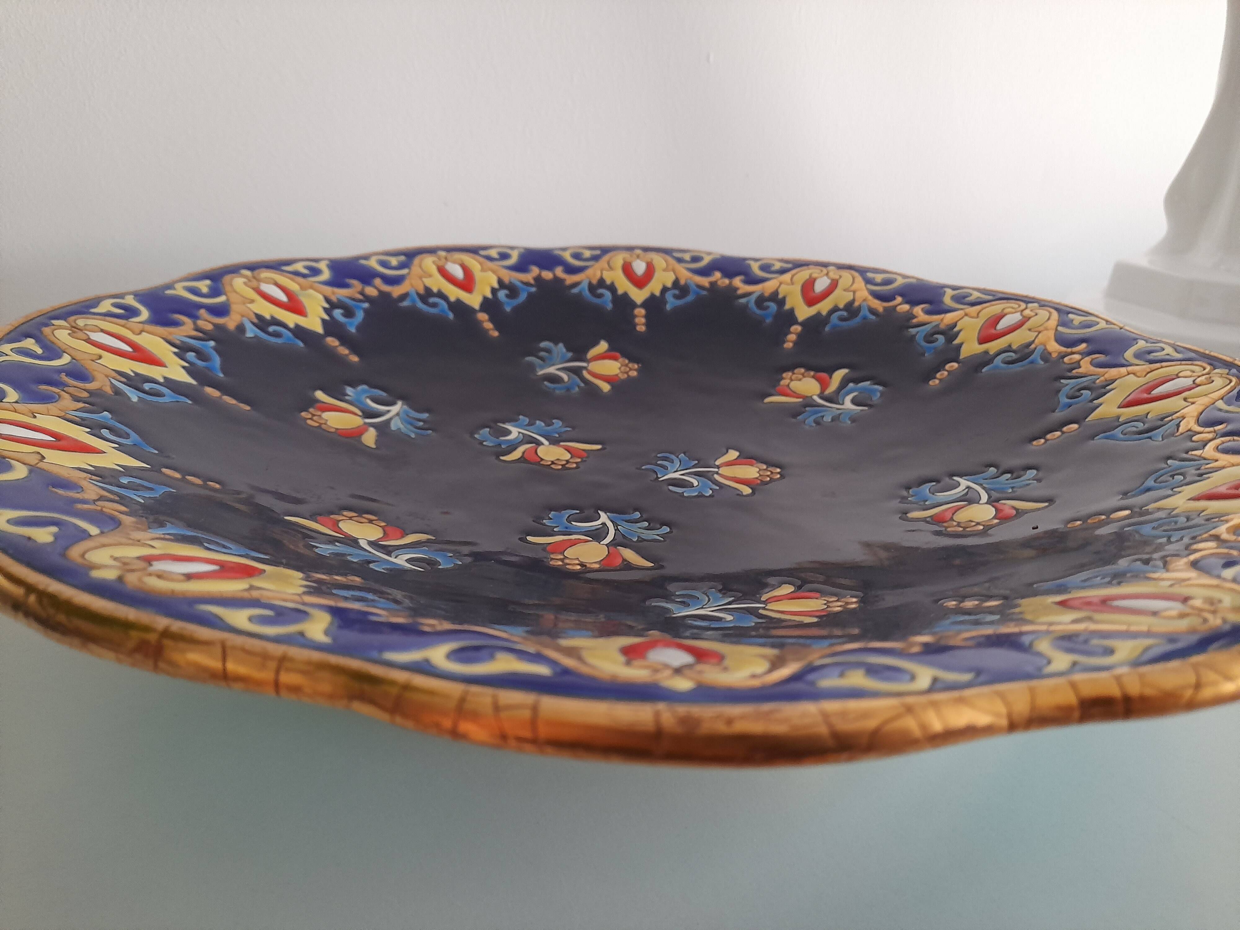 Magnificent Longwy fruit bowl