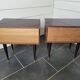 Pair of mahogany bedside tables